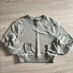 Carbon38 Green Cropped Pullover Sweater - Olive Green - Small - BNWOT